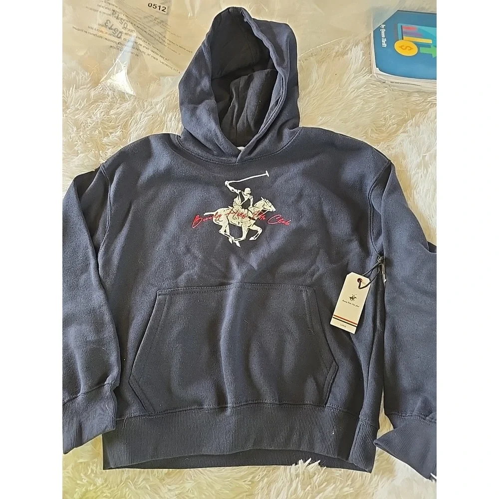 Beverly Hills Polo Club - Boys - Dark Blue‎ -  Hoodie - Size Large Youth